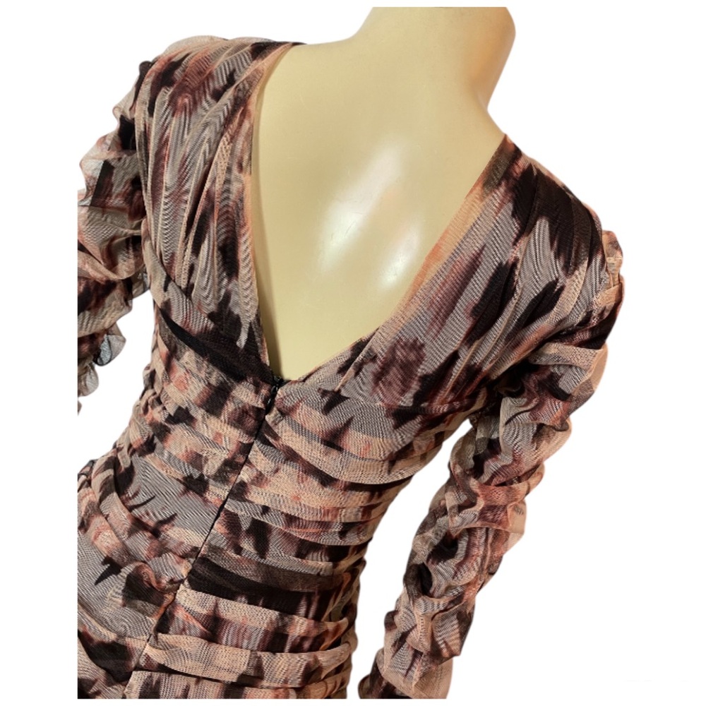 Zara Multicolor Patterned Mini Dress - Picture 9 of 11